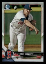 2018 Bowman Draft #BDC-101 Mike Shawaryn Chrome Refractors Boston Red Sox