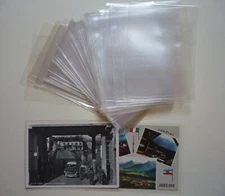 SAFE 100 Tasche buste di protezione trasparenti per cartoline in granformato