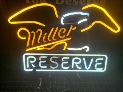 RARE MILLER BEER NEON LIGHTED SIGN- Minnesota YOU DESERVE MILLER