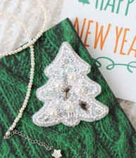 DIY Jewelry Making Beading kit Christmas tree Brooch Bead Embroidery Pin