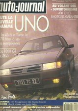 L'AUTO JOURNAL N°21 GAMME UNO / MAZDA 1800 GT /FIESTA XR2i /LES "SUPERTOURISMES"