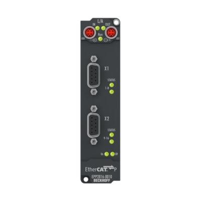 Beckhoff EPP2816-0010 EtherCAT Box, industrial housing,16-channel digital out 