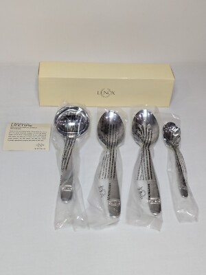 Lenox Innocence Glossy Hostess Serving Set Flatware Silverware 18/10 Stainless