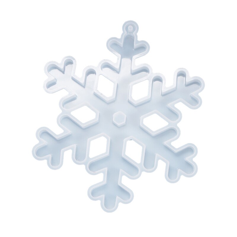 Crystal Epoxy DIY Resin Christmas Snowflake Pendant Silicone Mold