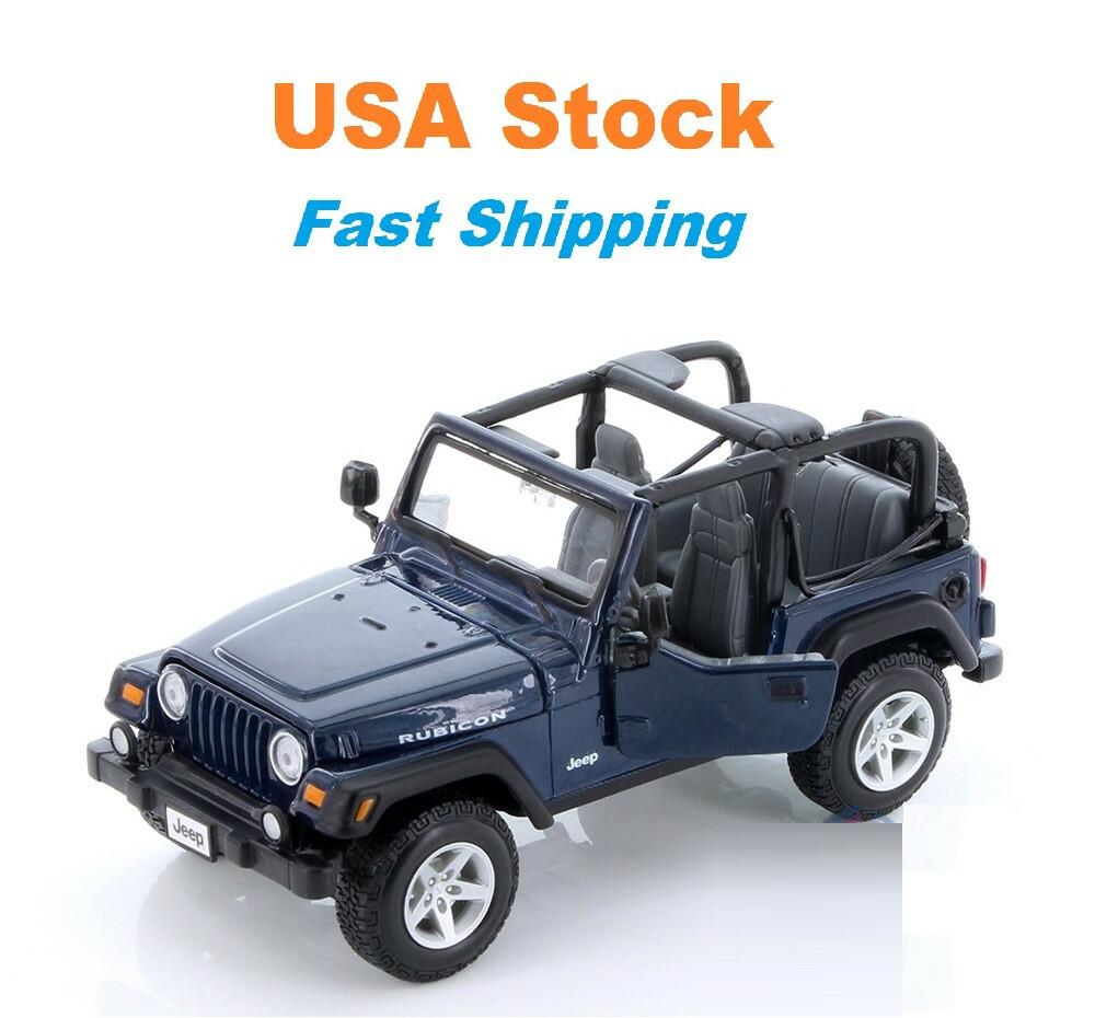Jeep Wrangler Rubicon Convertible Showcasts Diecast Model Toy Car