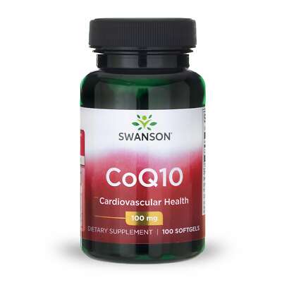 Swanson CoQ10 Softgels- 100 mg- 100 Count