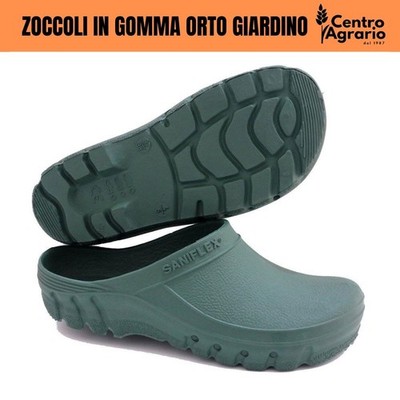 Zoccoli sanitari ciabatte in gomma o pvc sabot uomo donna per giardino e  orto