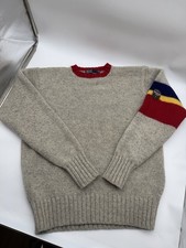 Vintage Polo by Ralph Lauren 100 Wool Knit Sweater Crest Men s L