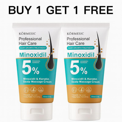 [BUY 1 GET 1 FREE]KÖRMESIC 5% Minoxidil Hair Growth Scalp Massage Cream with Ker