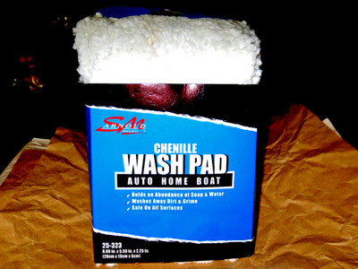 S.M. Arnold Car Wash Mitt Soft Plush Chenille 6'' x 8'' Ea 25-323
