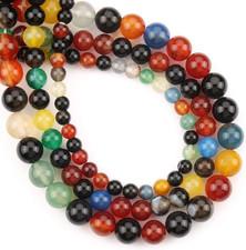 6Mm Natural Multicolor Agate Beads for Jewelry Making round Loose Gemstone Stone