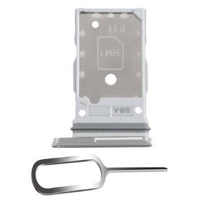 SAMSUNG GALAXY S24 / PLUS 5G SIM KARTEN HALTER TRAY ADAPTER SLOT MARBLE GREY