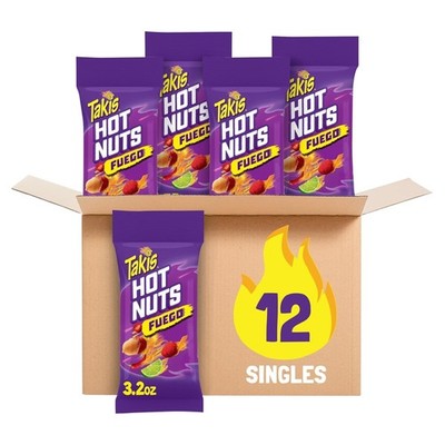 Fuego Hot Nuts - Extreme Spicy Peanuts 12-Pack