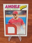 2026 Topps Heritage Mike Trout Red Game-Used Relic Card 2/77 #ROR-MT Angels
