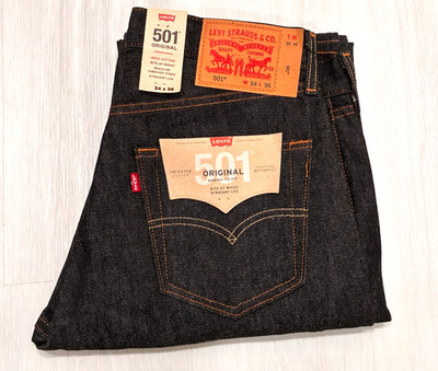 Levi's 501 Straight (2021), Mexico, Shrink to Fit, Rigid, 34x36, NWT $85 MSRP