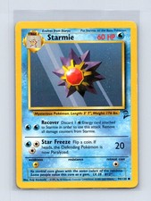 starmie pokemon card value Pokemon Base Set (Shadowless) Starmie 1st Edition / Moderately Played