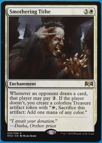 Smothering Tithe Ravnica Allegiance NM White Rare MTG CARD (ID# 497268 ...