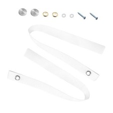 2 PCS RV Door Straps, 18 Inch Sliding Door Long Security Strap with 4 PCS White