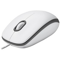 Logitech M100 Maus Kabelgebunden Optisch Weiß 3 Tasten 1000 Dpi