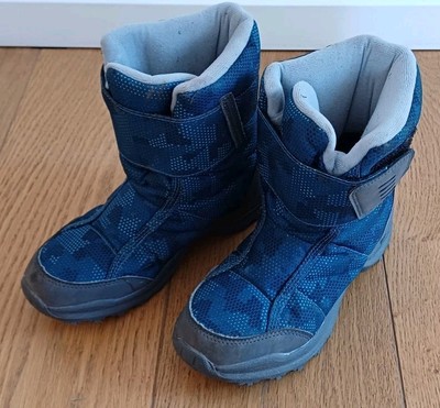 Quechua Schneestiefel - SH100 X-Warm wasserdicht   Gr. 34 - blau - Neupreis 28 
