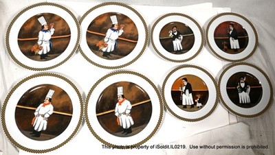 8-PC GUY BUFFET Eschenbach PLATES CHEF SUITE DINNER 10.5'' WINTER WAITER SALAD 8''