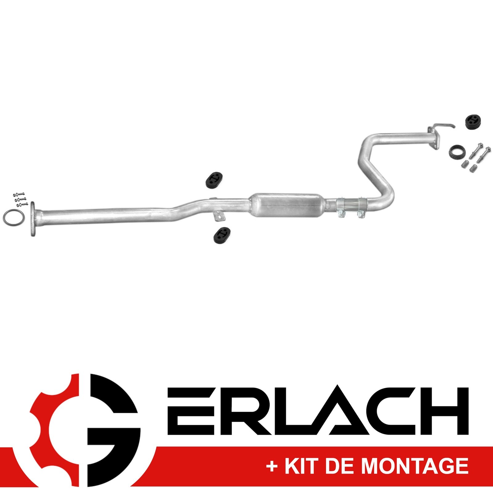 Silencieux intermédiaire pour Honda CRX II 1.6i 16V pot de détente 1127