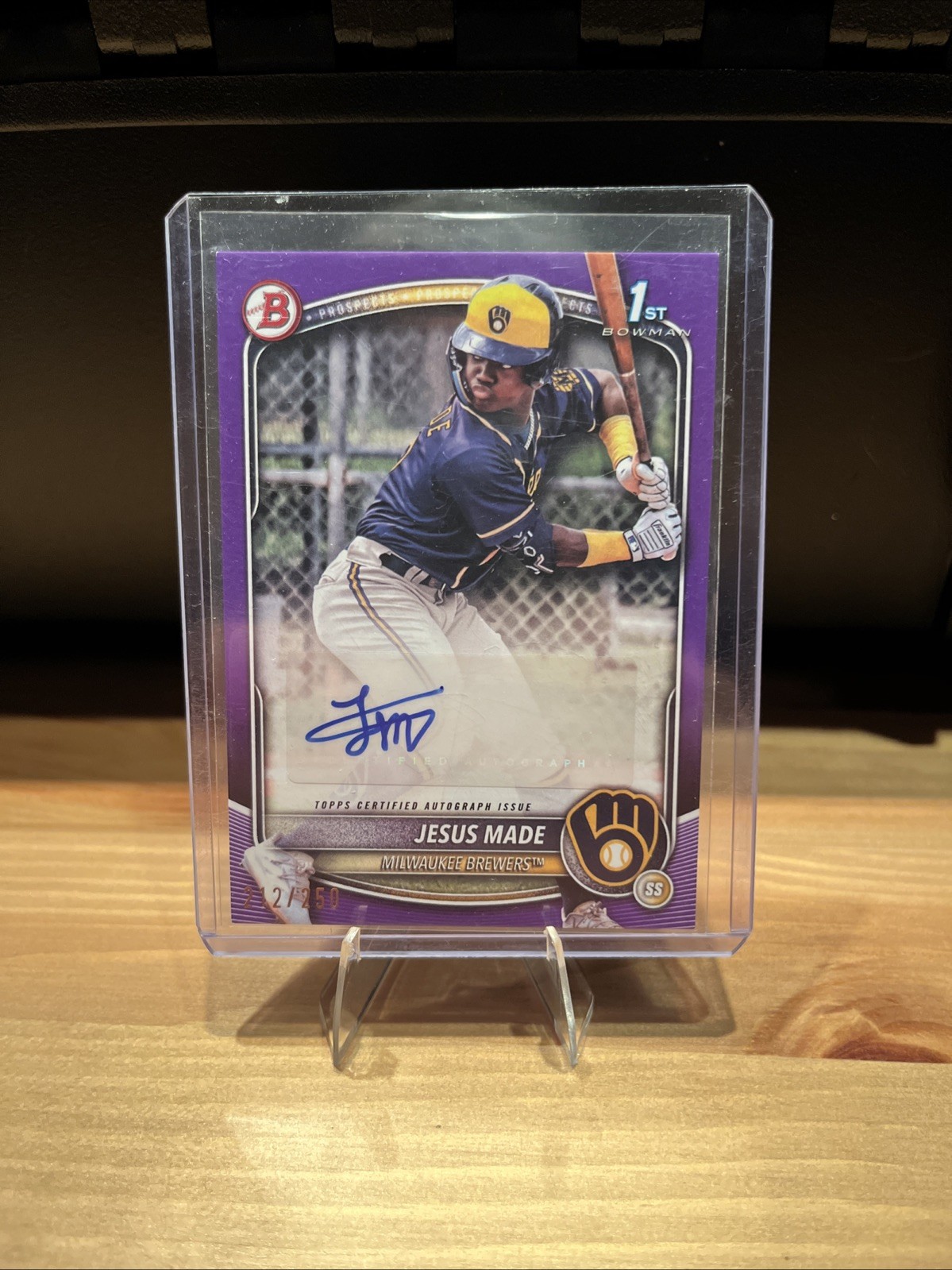 2025 Bowman - Paper Prospect Retail Autographs Jesus Made #BPA-JM Purple /250