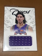 2012-13 Panini Crusade Quest Luis Scola Game Worn Jersey Card #10