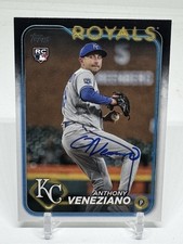 Anthony Veneziano SIGNED RC 2024 Topps Series 2 Card #425 Kansas City Royals