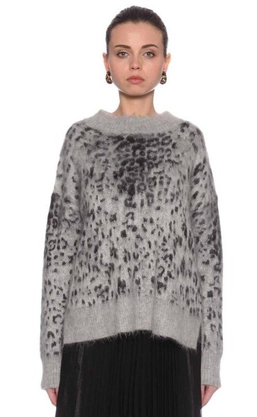 Women Karen Millen Sweater Grey Polyamide 38