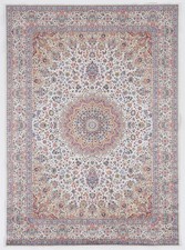 Linon Eclipse Kramer Woven Polyester 5'x 7' Rug in Ivory