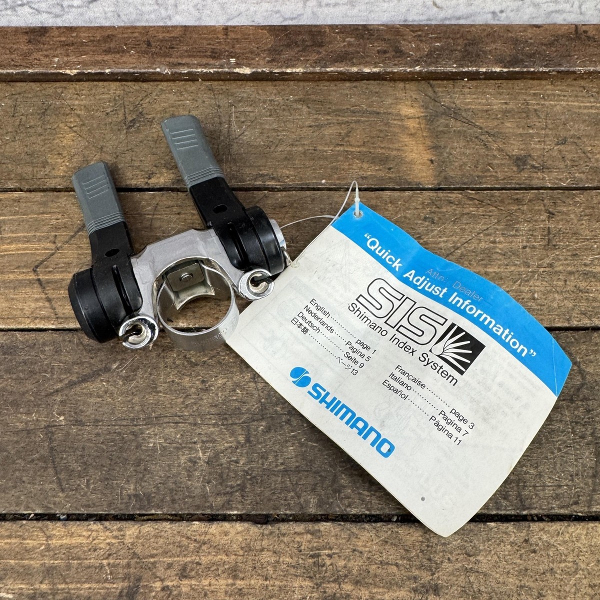 Vintage Shimano Light Action SIS STEM Shifter Set NOS Clamp On 6