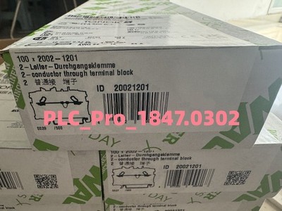 100PC/BOX S Brand New WAGO 2002-1201 2-Conductor Terminal Block Deliver quickly