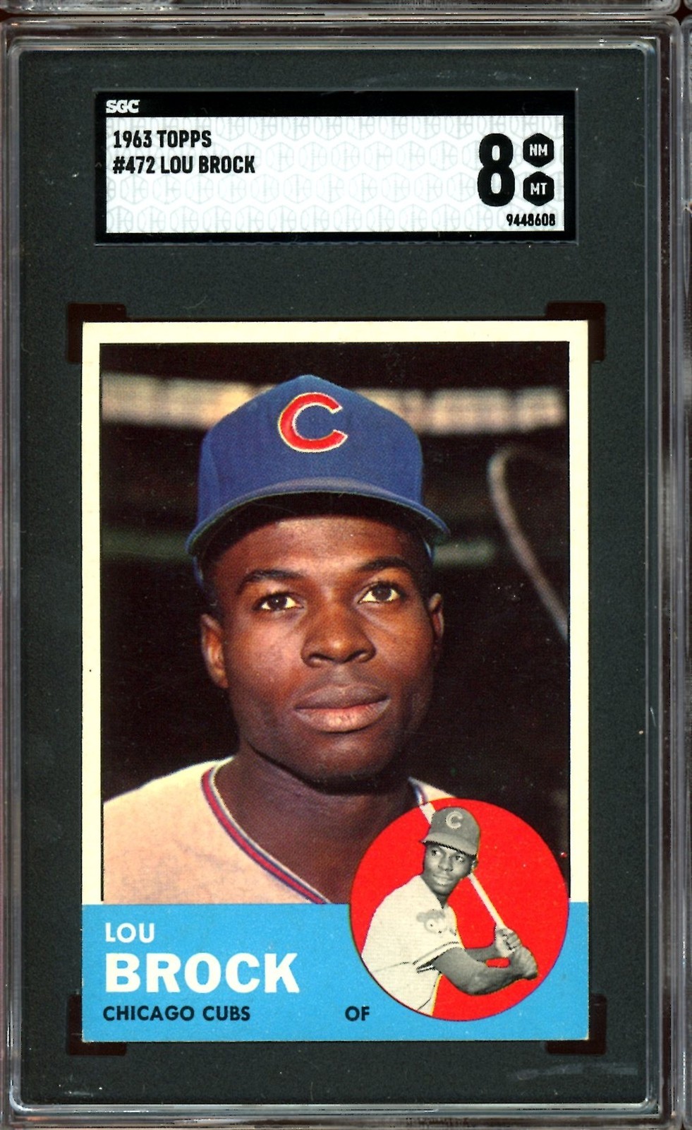 1963 Topps Baseball #472 Lou Brock SGC 8