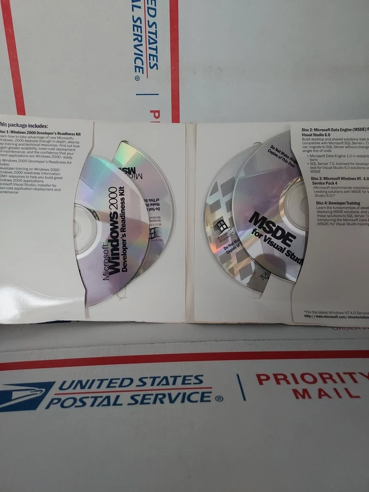 Microsoft Visual Studio 6 6.0 Plus Pack Good Used No Key Code - #191 - Image 2 of 4