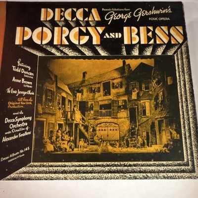 Decca Porgy and Bess Folk Opera 10'' 78 RPM Shellac Box Set Gershwin Duncan Brown