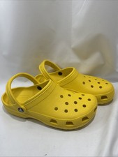 CROCS Vibrant Yellow Sole. Size 8 Men s 10 Women s Excellent Shape