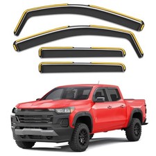 In-Channel Window Rain Guards 2023-2026 Chevy Colorado/GMC Canyon Crew Cab