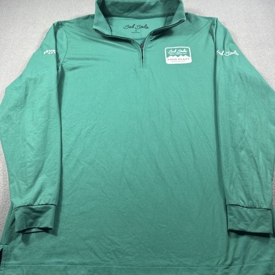 Bad Bunnie Four Peaks Brewing Co Men s 1/4 Zip Long Sleeve Pullover Sz M Green