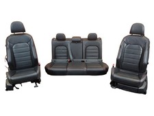Black Leather Seat Set Heated 2015-2017 Vw Gti Black Leather Seat Set Heated 2015-2017 Vw Gti