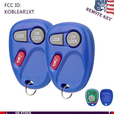 2 Replacement For 2001 2002 Chevrolet Tahoe Remote Car Key Fob 3 Butotn 315Mhz