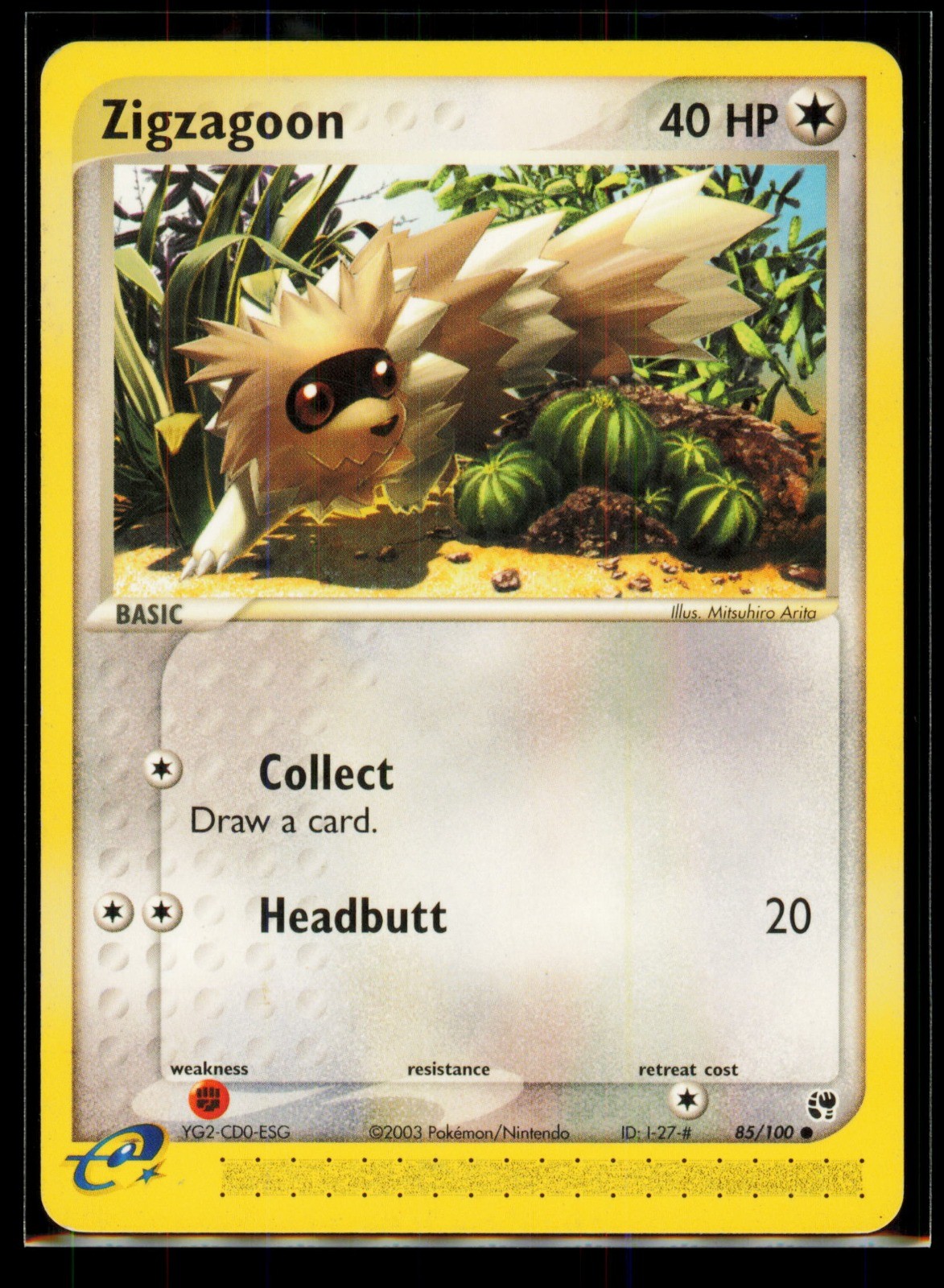 Zigzagoon Common Sandstorm 85/100 NM