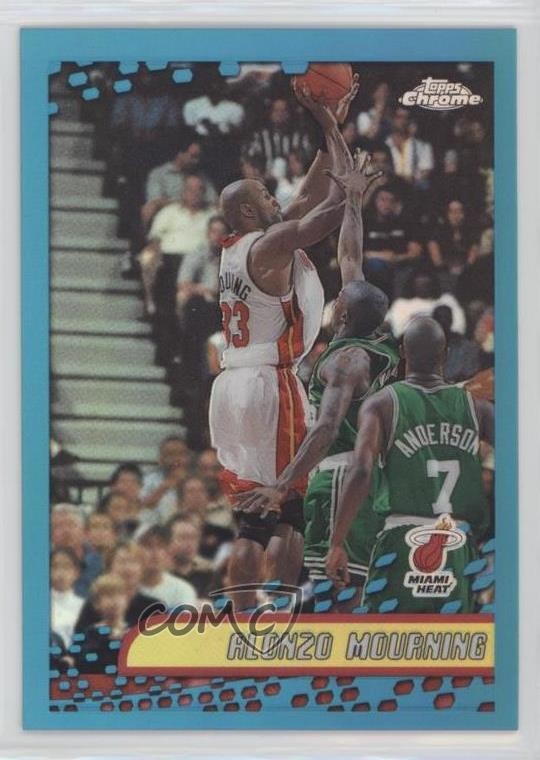 2001-02 Topps Chrome Refractor Alonzo Mourning #92 HOF yj7