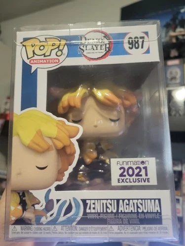 Funko Pop! Demon Slayer - Zenitsu Agatsuma - Funimation (Excl) #987 W Protector