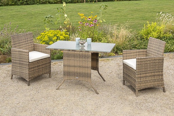 Mx GartenmöBel Set Treviso 5Tlg. Polyrattan BalkonmöBel TerrassenmöBel Esstisch-image