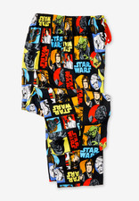 Star Wars Lucasfilm Lounge Pajama Pants Luke Yoda Vader C3PO R2D2 Boba Fett
