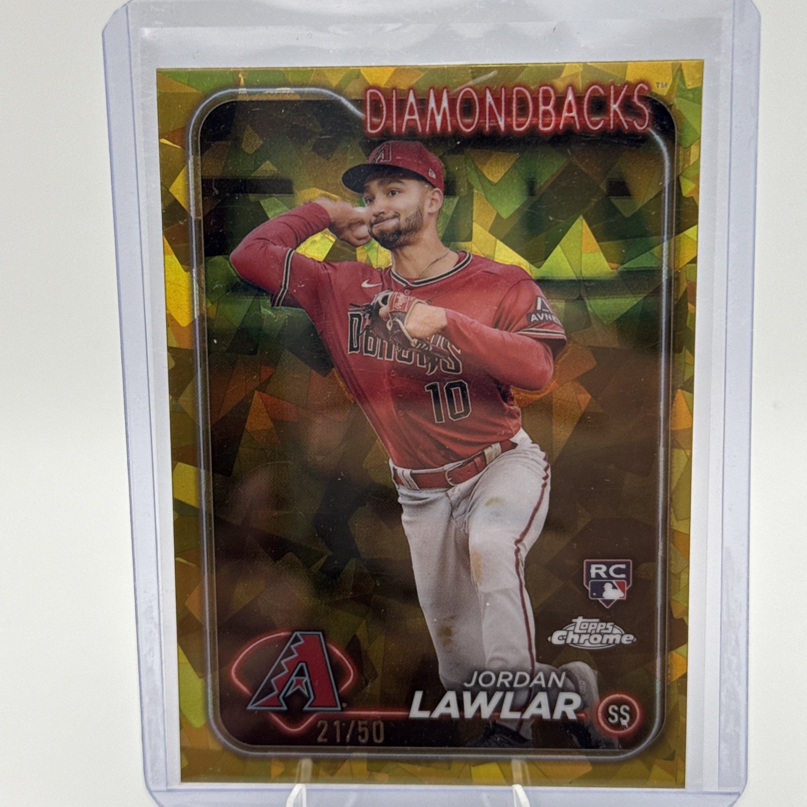 2024 Topps Chrome Sapphire Edition - Jordan Lawlar #451 Gold /50 Diamondbacks