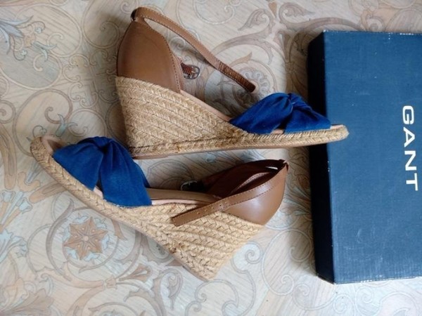 Women Gant Heels Beige Leather 38
