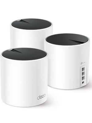 Deco X55 AX3000 Wi-Fi 6 Mesh System - 6500 Sq.Feet Coverage, 3 Gigabit Ports