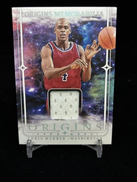 Chris Webber 2025-26 Panini Origins Memorabilia Patch /75 Game Worn